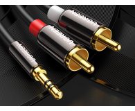 UGREEN AV116 Przewód 35mm Jack do 2RCA Cinch 5m czarny - 1501462 - zdjęcie 5